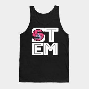 STEM Science Technology Engineering Math Typography Tank Top